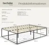 tectake® Bett Kyoto Belastbarkeit 250 kg, bodenschonende Produktbild-Vorschau 5