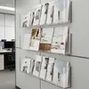 Transparenter Akryl-Zeitschriftenhalter zur Wandmontage Produktbild-Vorschau 1
