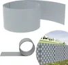 A collage showing a roll of grey privacy screen material and a section of a fence covered with the material. Náhled obrázku produktu