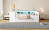 Lit à plateau en bois Sweiko 140x200 avec étagères, Voir les images du produit 17