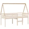 vidaXL Dach für Kinderbett 209x85,5x88 cm Massivholz Kiefer Produktbild-Vorschau 3