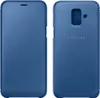 A blue Samsung flip cover for a Galaxy A6+ Plus phone is shown from the front and back. Anteprima dell’immagine prodotto