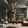 ZMH lampa wisząca stół jadalny 10 płomieni bursztynowa Podgląd zdjęcia produktu 7