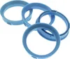 4x Zentrierringe 66,6 x 56,6 mm Hellblau Felgen Ringe  Produktbild-Vorschau 1