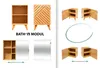 Badschrank Bath n'modul, Bambus, 70 cm Produktbild-Vorschau 10