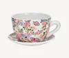 Pflanztasse aus Keramik mit Unterteller, Blumentopf in Produktbild-Vorschau 6