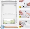 Diagrams showing how to install a roller blind, with a window and blind shown on the left. Produktbild-Vorschau