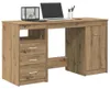 vidaXL Biurko z szafką Artisan Oak Drewno inżynieryjne Podgląd zdjęcia produktu 2