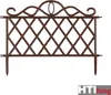 A brown garden trellis with a decorative top, shown against a white background. Produktbild-Vorschau