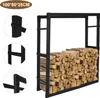 Jayseuw étagère à bois de chauffage en métal étagère à bois Voir les images du produit 7