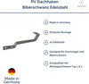 V8 D+ Dachhaken Biberschwanz Edelstahl Produktbild-Vorschau 2
