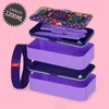 Legami Lunchbox "Flowers", met uitneembaar compartiment, Productafbeelding-voorbeeld 4