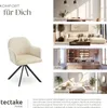 tectake® Samt-Drehstuhl Lona gepolstert 56 x 59 x 81 cm Produktbild-Vorschau 6