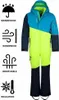Trollkids Kids Hallingdal Snowsuit Jungen Winteranzug Gelb Produktbild-Vorschau 3