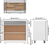 vidaXL Szafka dolna z szufladą Szara Sonoma 80x46x81,5 cm Podgląd zdjęcia produktu 7