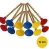 Pfeile-Set 12 Stück Sicherheitspfeile in Holzoptik für Kinder Zubehör für Armbrust Pfeil und Bogen Indianer Rollenspiel für Kinder hochwertiges Holzspielzeug made in Germany Produktbild-Vorschau