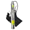 A solar-powered submersible pump and a solar panel are shown against a white background. Anteprima dell’immagine prodotto