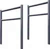 2x Fahrradanlehnbügel mit Knieholm 115x75 cm Stahl Produktbild-Vorschau 1