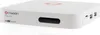 A white Octagon Spirit White 4K UHD Android TV box is shown from a slightly elevated side angle against a white background. Produktbild-Vorschau