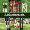 Outsunny Holzkohlegrill aus Stahl fahrbar Grillwagen mit Produktbild-Vorschau 6