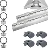 Airlineschiene halbrund Aluminium 1,5 m, 2er Set - silber Produktbild-Vorschau 1