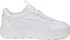 A white Puma sneaker with a platform sole, shown from the side against a white background. Produktbild-Vorschau