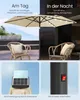 SONGMICS Sonnenschirm Ø 270 cm mit 32 LED-Lämpchen Produktbild-Vorschau 3
