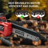 Zimilo Akku Kettensäge 8 Zoll Bürstenlos, 21V 4.0Ah Mini Produktbild-Vorschau 3