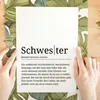 Schwester Poster Definition - Geschwister Geschenk Wandbild Produktbild-Vorschau 2