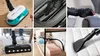 Collage of different Bosch vacuum cleaner attachments and usage scenarios. Produktbild-Vorschau