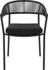 home24 Stapelstuhl - 2er-Set - Stahl / Polyrattan - Schwarz Produktbild-Vorschau 1