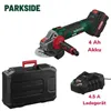 PARKSIDE® PWSA 20 Li D4 20V Akku Winkelschleifer mit 4AH Produktbild-Vorschau 1