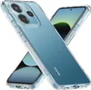 Two transparent phone cases are arranged in an X shape, with one case partially covering a phone screen. Podgląd zdjęcia produktu