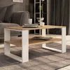 Konferenčný stolík ALEX Sonoma dub 92 cm s bielym Náhľad obrázku produktu 5