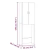 Skříňka na pračku hnědý dub 64x25,5x190 cm Náhled obrázku produktu 9