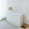 vidaXL Schuhbank Weiß 80x24x45 cm Produktbild-Vorschau 1