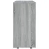 vidaXL Armoire à roulettes Gris Sonoma 60x35x75 cm Bois Voir les images du produit 7