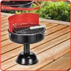 HI Aschenbecher 13x13x15cm im Grill-Design, Metall, bunt, Produktbild-Vorschau 4