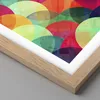 Gerahmtes Poster - Rahmen in heller Eiche - Farben Räder Produktbild-Vorschau 2