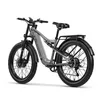 A studio shot of a gray electric bicycle against a white background. Produktbild-Vorschau