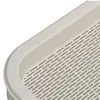 A close-up view of a white litter box with a perforated surface and the embossed brand name 'GIZMO'. Voir les images du produit