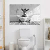 MuchoWow® - Leinwandbilder - Esel - Tier - Vintage - Produktbild-Vorschau 3