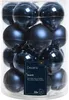 Set mit 20 Christbaumkugeln aus Glas 6cm blau Produktbild-Vorschau 4