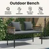 vidaXL Bank Outdoor Grau und Dunkelgrau 117 x 54 x 74,5 cm Produktbild-Vorschau 6