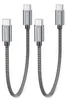 deleyCON 240W USB C Kabel Kurz (2x 0,30m) Schnellladekabel Produktbild-Vorschau 2