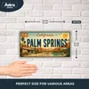 Blechschild 15x30cm - Palm Springs Desert Oasis Retro Produktbild-Vorschau 2