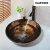 YURI | Bambus Wasserfall Wasserhahn Bad Schwarz hohe Produktbild-Vorschau 2