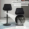 HOMCOM 2er-Set Barhocker, höhenverstellbarer Bistrohocker, Produktbild-Vorschau 4