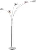 Globo Lighting Stehleuchte Metall verchromt, 5x E14 Produktbild-Vorschau 1