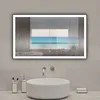 LED Spiegel Schwarzer Rahmen Badspiegel mit 120X70cm Produktbild-Vorschau 2